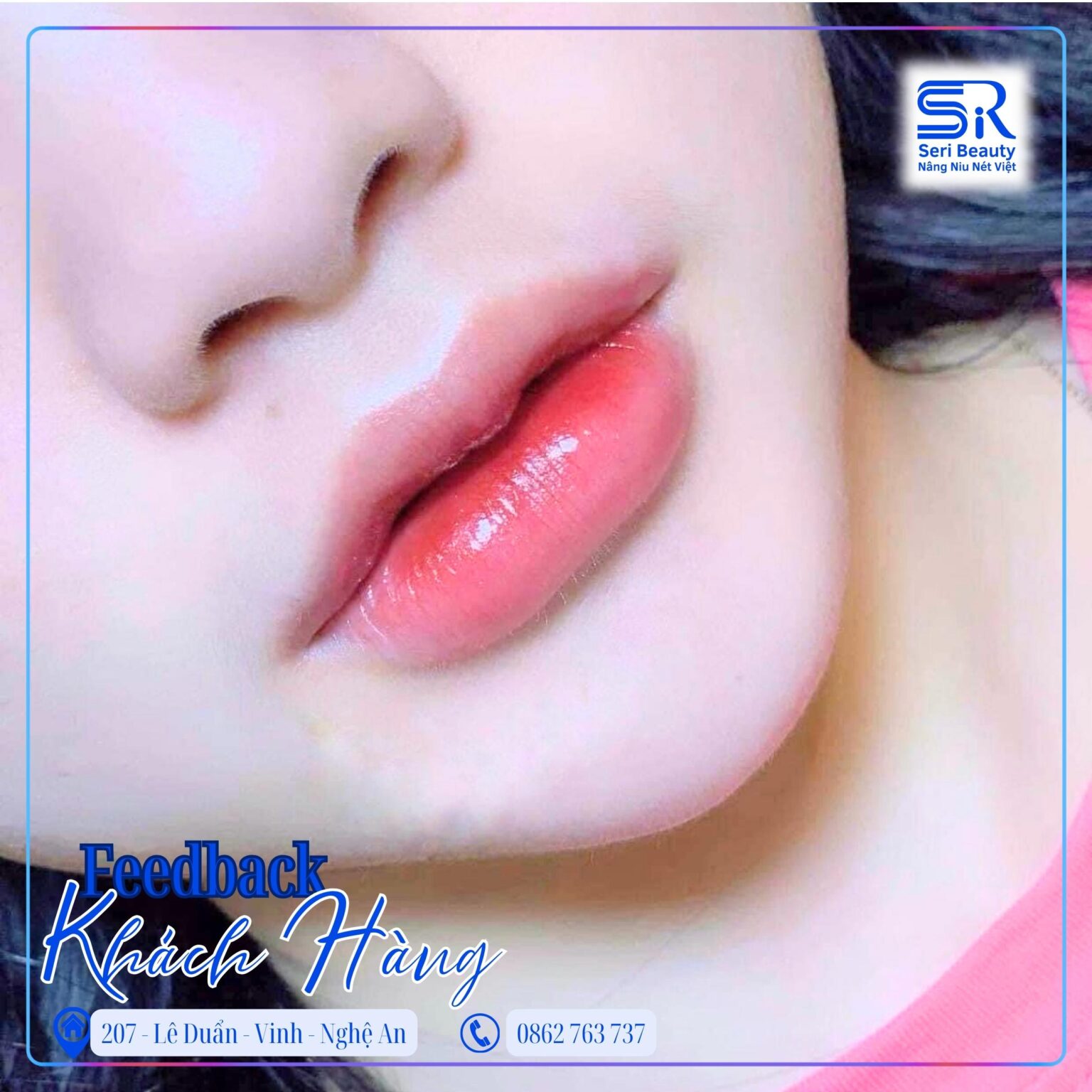 Tạo hình môi trái tim seri beauty